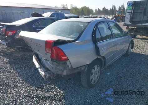 2002 Honda Civic Ex из США, поврежденный, VIN 1HGES267X2L022980